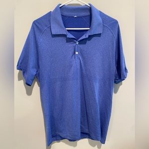 Men’s blue Lululemon polo. Size large